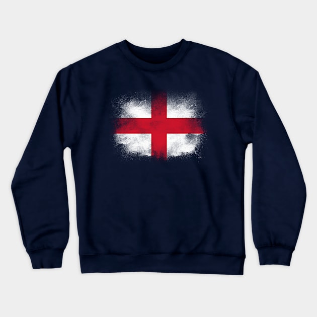 England flag isolated Crewneck Sweatshirt by psychoshadow